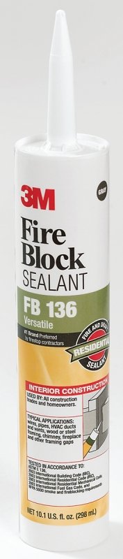 [6367205] SEALANT FIRE BLOCK GRAY 10.1OZ