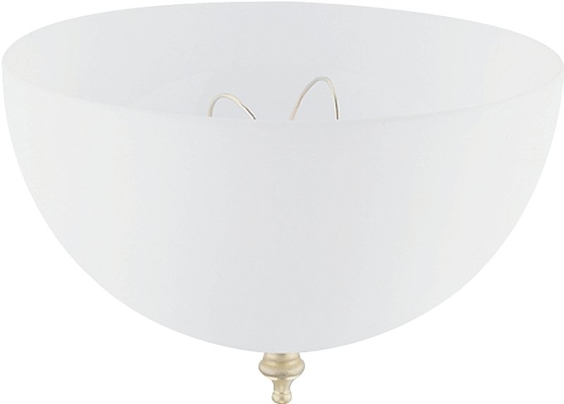 SHADE CLIP-ON WHT ACRYLIC 8IN 