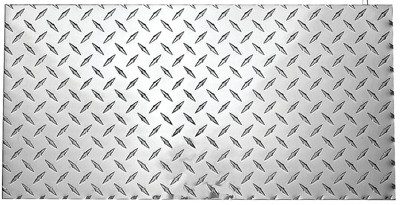 SHEET ALUM DIAMOND POL 24X12  