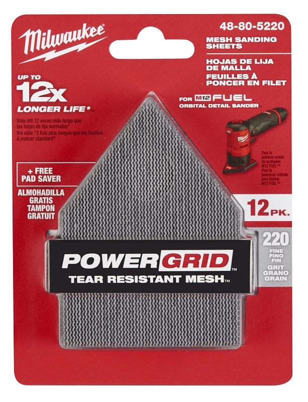 SHEET SANDING ORBIT MESH 220G 