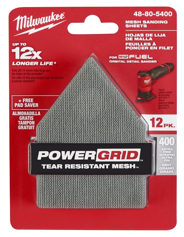 SHEET SANDING ORBIT MESH 400G 