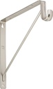 SHELF/ROD BRACKETS STN NICKEL 