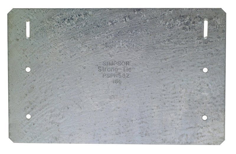 SHIELD PLATE ZMAX 16GA 5 X 8IN