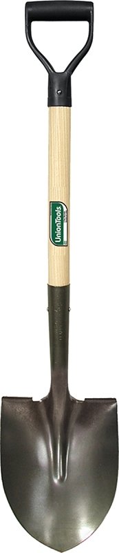 SHOVEL RND PT WD/POLY HDL 28IN
