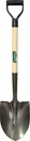 SHOVEL RND PT WD/POLY HDL 28IN