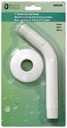 SHOWER ARM-FLANGE WHITE 7IN   
