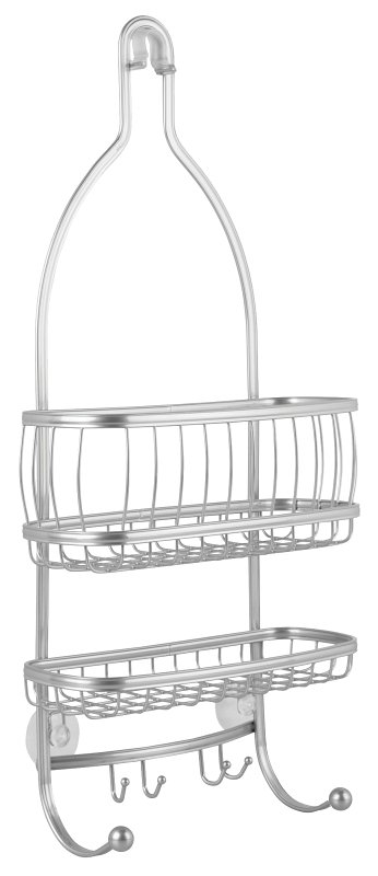 SHOWER CADDY 10X4X22IN SILVER 