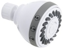 SHOWER HEAD 3FNC WHT 2.70IN   