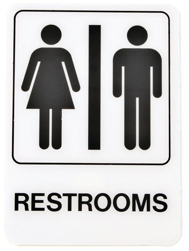 SIGN DECOR WOMEN 3X9IN PLASTIC