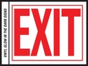 SIGN EXITGLOWING 8X10IN VINYL 