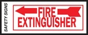 SIGN FIRE EXTINGUSHR ARROW LFT