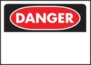 SIGN OSHA DANGER BLANK 10X14IN