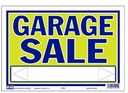 SIGN PLST GARAGE SALE 9INX13IN