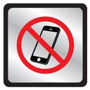 SIGN PLSTC NO CELL PHONES SYMB