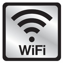 SIGN PLSTC WIFI SYMBOL 4INX4IN