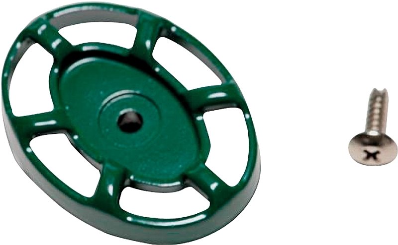 SILLCOCK HANDLE&SCREW OVAL GRN