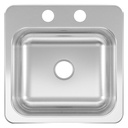 SINK BAR SINGLE BOWL 15X15X6IN
