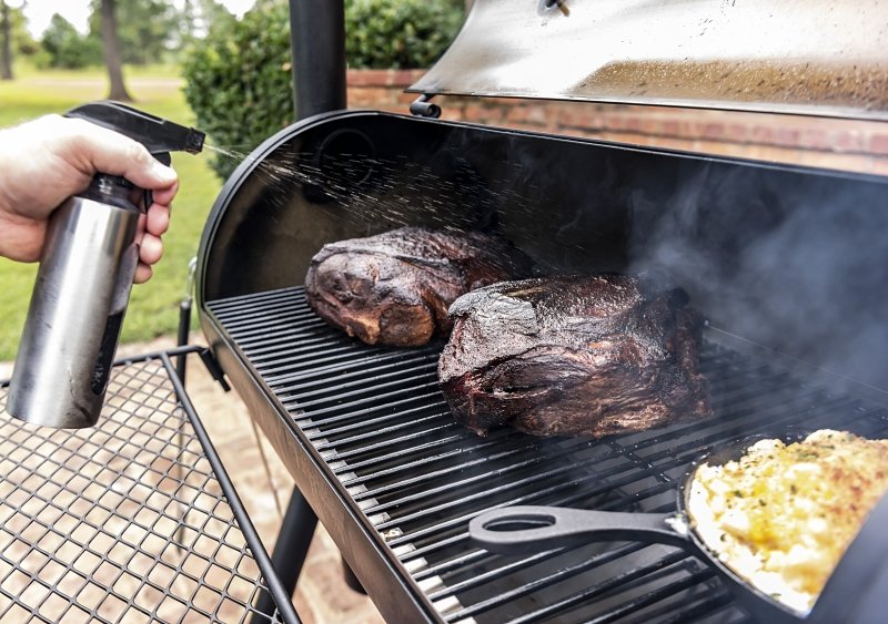 SMOKER OFFSET BBQ CHARCOAL BLK