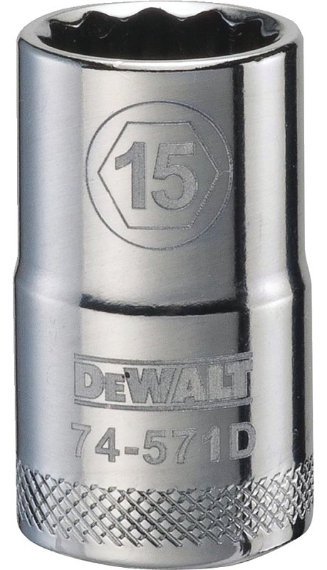 SOCKET 1/2IN DRIVE 12PT 15MM  