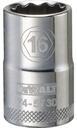 SOCKET 1/2IN DRIVE 12PT 16MM  