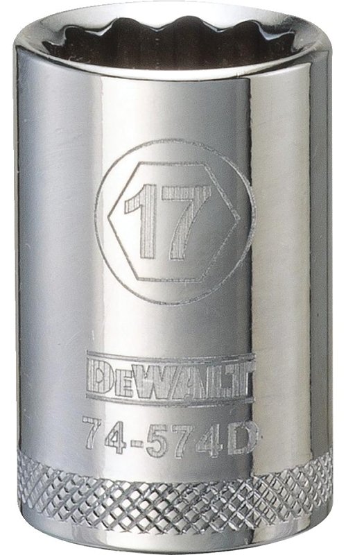 SOCKET 1/2IN DRIVE 12PT 17MM  