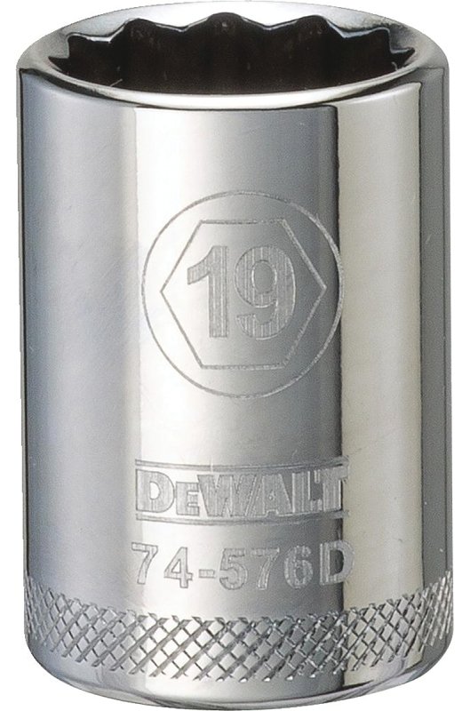 SOCKET 1/2IN DRIVE 12PT 19MM  
