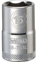 SOCKET 1/2IN DRIVE 6PT 16MM   