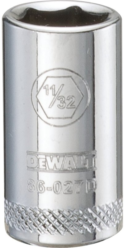 SOCKET 1/4 DRIVE 6PT 11/32IN  