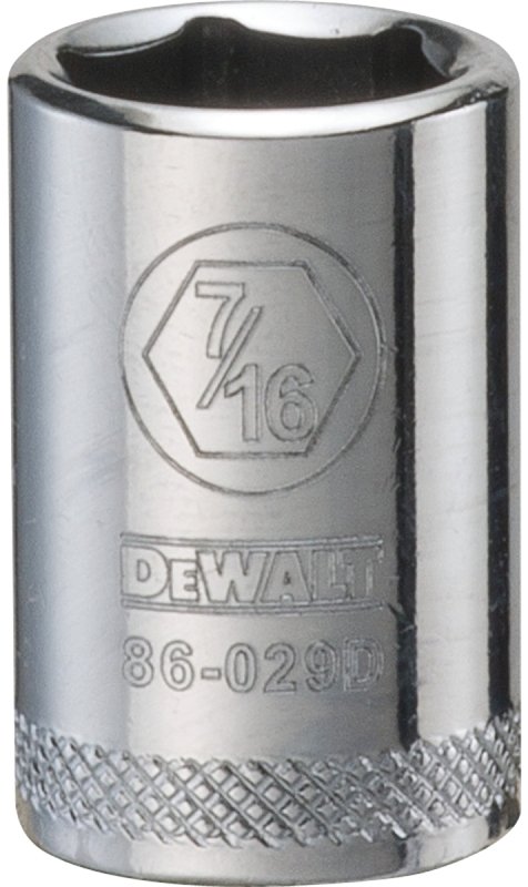 SOCKET 1/4 DRIVE 6PT 7/16IN   