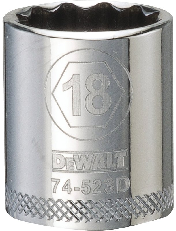 SOCKET 3/8 DRIVE 12PT 18MM    