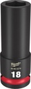 SOCKET 6 POINT DEEP 1/2INX18MM