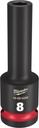 SOCKET 6 POINT DEEP 1/2INX8MM 