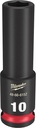 SOCKET 6 POINT DEEP 3/8INX10MM