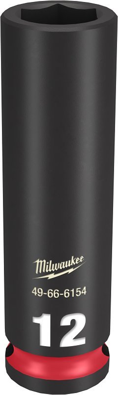 SOCKET 6 POINT DEEP 3/8INX12MM