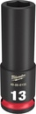 SOCKET 6 POINT DEEP 3/8INX13MM