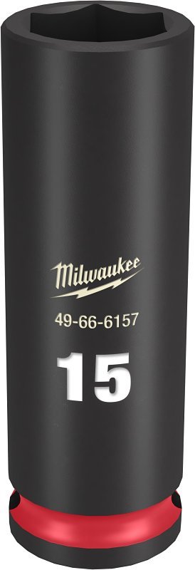 SOCKET 6 POINT DEEP 3/8INX15MM