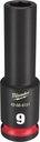 SOCKET 6 POINT DEEP 3/8INX9MM 