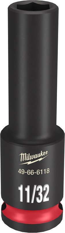 SOCKET 6 POINT DP 3/8X11/32IN 