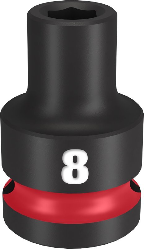 SOCKET 6 POINT STD 1/2IN X 8MM