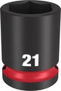 SOCKET 6 POINT STD 1/2INX21MM 