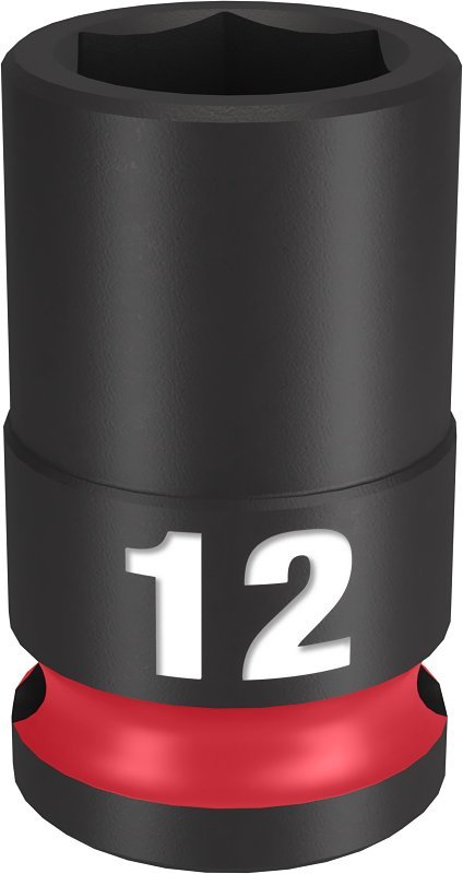 SOCKET 6 POINT STD 3/8INX12MM 