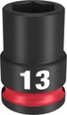 SOCKET 6 POINT STD 3/8INX13MM 