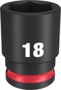 SOCKET 6 POINT STD 3/8INX18MM 