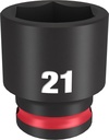 SOCKET 6 POINT STD 3/8INX21MM 