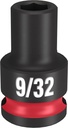 SOCKET 6 POINT STD 3/8X9/32IN 