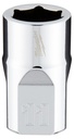 SOCKET 6-POINT CHRM 3/8INX11MM