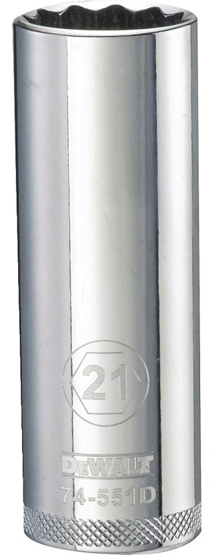 SOCKET DEEP 1/2DRIVE 12PT 21MM