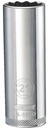 SOCKET DEEP 1/2DRIVE 12PT 21MM