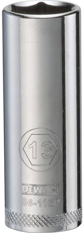 SOCKET DEEP 1/4DRIVE 6PT 13MM 