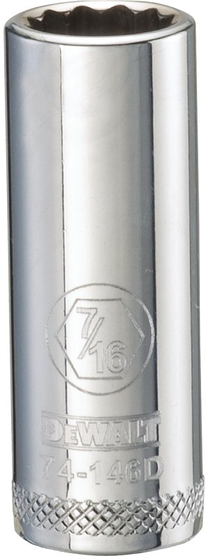 SOCKET DEEP 3/8DR 12PT 7/16IN 
